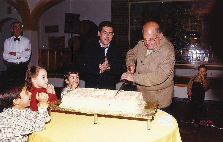 Gonzalo Córdoba junto a Jose Manuel Córdoba, Victor y Álvaro Córdoba - Restaurante El Faro de Cádiz