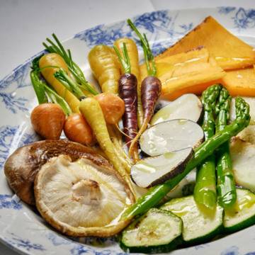 Verduras a la plancha con aceite de oliva virgen (5 variedades)